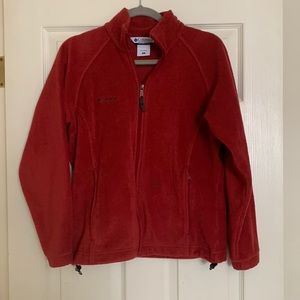 Columbia zip up fleece jacket, size small
